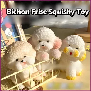 YT4 Thú Cưng Dễ Thương Chó Squishy Đồ Chơi Mềm Chậm Phục Hồi Căng Thẳng Fidget Đồ Chơi Bichon Frise Pháp Bulldog
