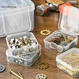 GCDHome Mini 30 Lưới Hộp Bảo Quản Trang Sức Bộ Hộp Nhựa Trong Suốt DIY Tổ Chức Cho Bông Tai Nhẫn Hạt Nút Thủ Công Phụ Kiện HOT