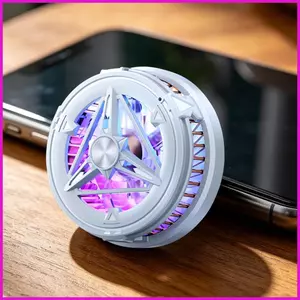 Bộ làm mát từ tính Quạt bán dẫn có thể sạc lại Bộ làm mát điện thoại từ tính với màn hình nhiệt độ & ánh sáng cho lyuvn