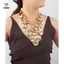 Tấm kim loại phóng đại Thác nước seels Nelace dành cho nữ Nhiều lớp dài Nelace Trang sức phong cách Bohemian Phụ kiện Ne [Mina]