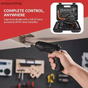 AA Di Động Tua Vít Điện Không Dây 47 Trong 1 Xoay 90 Độ Tua Vít Sạc Có Đèn LED Cho Văn Phòng Tại Nhà DIY Dụng Cụ VN