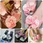 CATIYAHA 1 Đôi Dép Hoa Phalaenopsis, Mô Phỏng Coloful Bướm Phong Lan Thái Cổ Tích Bướm Hoa Khóa Giày, Thiết Kế Cá Tính Phụ Kiện Giày Hoa Ngọt Ngào