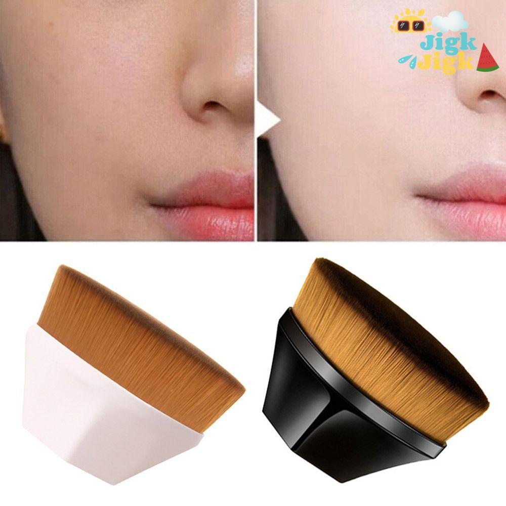Bàn chải trang điểm JIGK Foundation, Flat Top để pha trộn bột dạng lỏng kem lỏng, Dụng cụ trang điểm làm đẹp Kabuki Face Blush Cọ trang điểm nữ