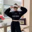 Bộ đồ ba mảnh thể thao phong cách phương Tây Nữ Xuân Thu Phong cách mới Câu lạc bộ đêm gợi cảm Cùng phong cách Nữ thần Quần áo quạt