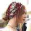 Băng Đô Rộng PYCOU, Băng Đô Quấn Tóc Phong Cách Boho Hoa Turban Dày, Băng Đô Tập Luyện Chống Trơn Trượt Cho Nữ
