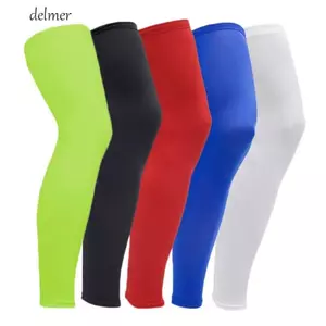 DELMER Dài Nén Chân Tay, Thoáng Khí Đầu Gối Bắp Chân Tay Full Chân, Sấy Nhanh Tia UV Chống Nắng Mồ Hôi Nỉ Độ Đàn Hồi Cao Nén Chân Ấm Chạy