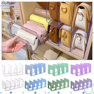 DAYBREAK 1 Cái Giá Để Đồ Túi Xách, Kệ Chia Túi 3 / 4 Lưới Nhựa, Ví Bền Túi Sang Trọng Tủ Quần Áo Giá Trưng Bày Trong Suốt