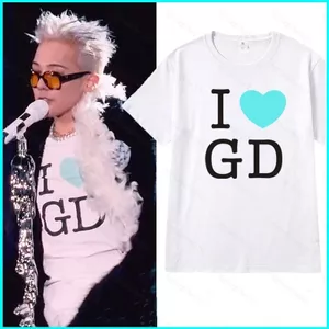 SY3 G-DRAGON 2025 tour du lịch thế giới I LOVE GD cùng phong cách Áo thun KPOP BIGBANG tay ngắn YS3