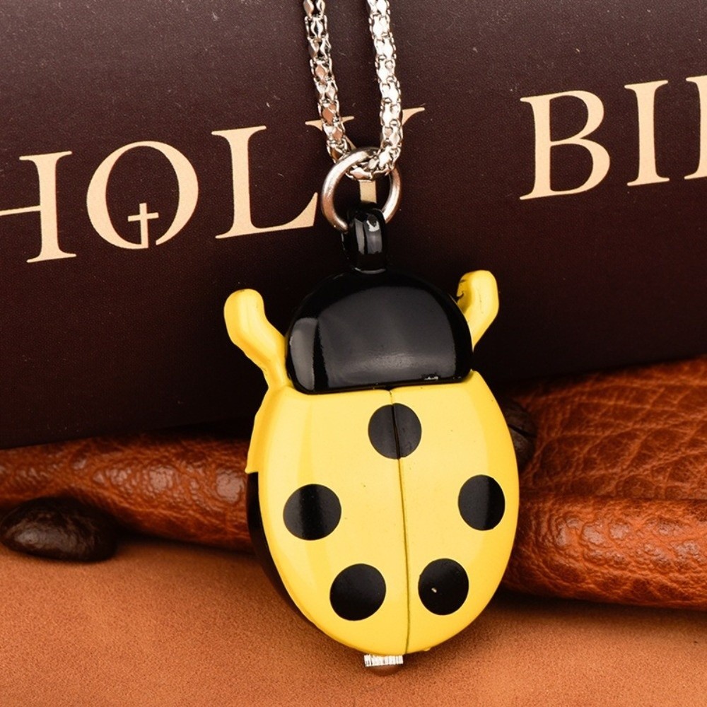 Đồng hồ bỏ túi NORBORTO, có dây chuyền đồng hồ bỏ túi Beetle nhẹ, Đồng hồ bỏ túi nhiều màu thạch anh