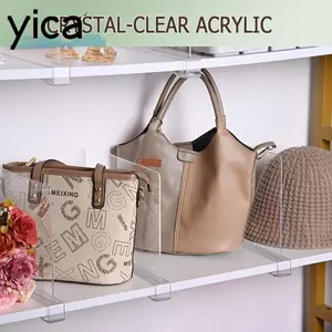 Bộ chia kệ YICA, Ví tủ quần áo Acrylic Sắp xếp ngăn tủ quần áo, Bộ tách kệ nóng trong tủ quần áo cho tổ chức tủ quần áo