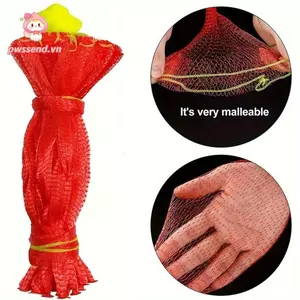 Túi lưới dưa hấu treo PWSSEND, lưới có dây dưa hấu, rau củ có dây bảo quản Lưới sân vườn có thể tái sử dụng để trồng vườn