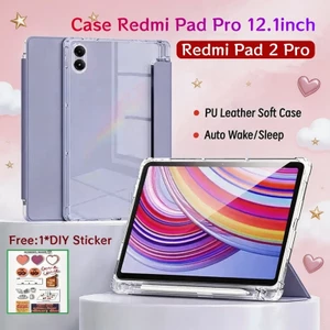 Ốp lưng Redmi Pad Pro 12.1 inch có khe cắm bút Bảo vệ từ tính Xiaomi Redmi Pad 2 Pro 12.1 inch Redmi Pad Pro 5G có mặt sau trong suốt