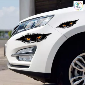 Decal dán xe máy ô tô 3D, chống xước, chống nước, bền màu, kích thước 29cm.