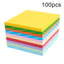 < Pluscloth > 100 Cái Giấy Origami Vuông Hai Mặt Màu DIY Gấp Dụng Cụ Thủ Công Giấy