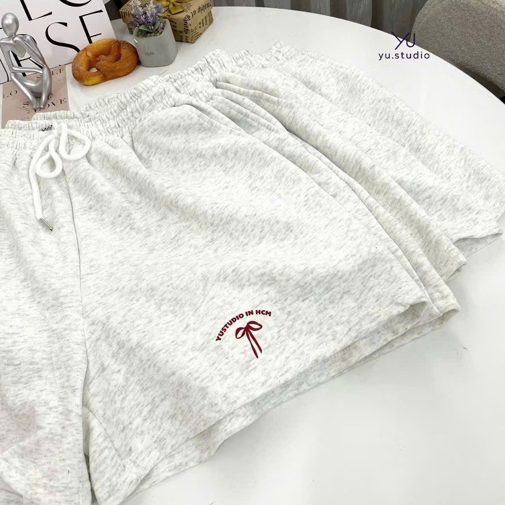 Quần short , quần đùi nữ chất cotton tầu màu Xám mặc mát mẻ mùa hè -thoitrang