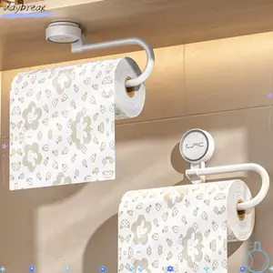 Giá đỡ cuộn giấy DAYBREAK, Giá đựng cốc hút đa chức năng chịu lực mạnh mẽ, Giá đựng đồ nhà bếp có thể tái sử dụng có thể tháo rời gia đình