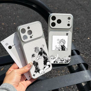 Ốp Điện Thoại Haikyuu Dễ Thương Cho OPPO Reno 15C 15F 15 Pro Max Mini 14F 14 13F 13 Pro Plus 5G 4G Da PU Hoạt Hình Anime Hinata Shoyo Vỏ Mềm 3D