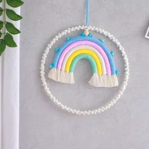 Tua Rua Tấm Thảm Phòng Trẻ Em Cầu Vồng Đồ Trang Trí Nhà Simia Handmade Mặt Dây Chuyền Dệt Tường Đồ Trang Trí 5.26