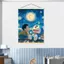Doremon Phòng Trẻ Em Phòng Ngủ Đầu Giường Trang Trí Tranh Nền Học Tranh Treo Tường Anime Hoạt Hình Bức Tranh Tường Kem Phong Cách 5.26