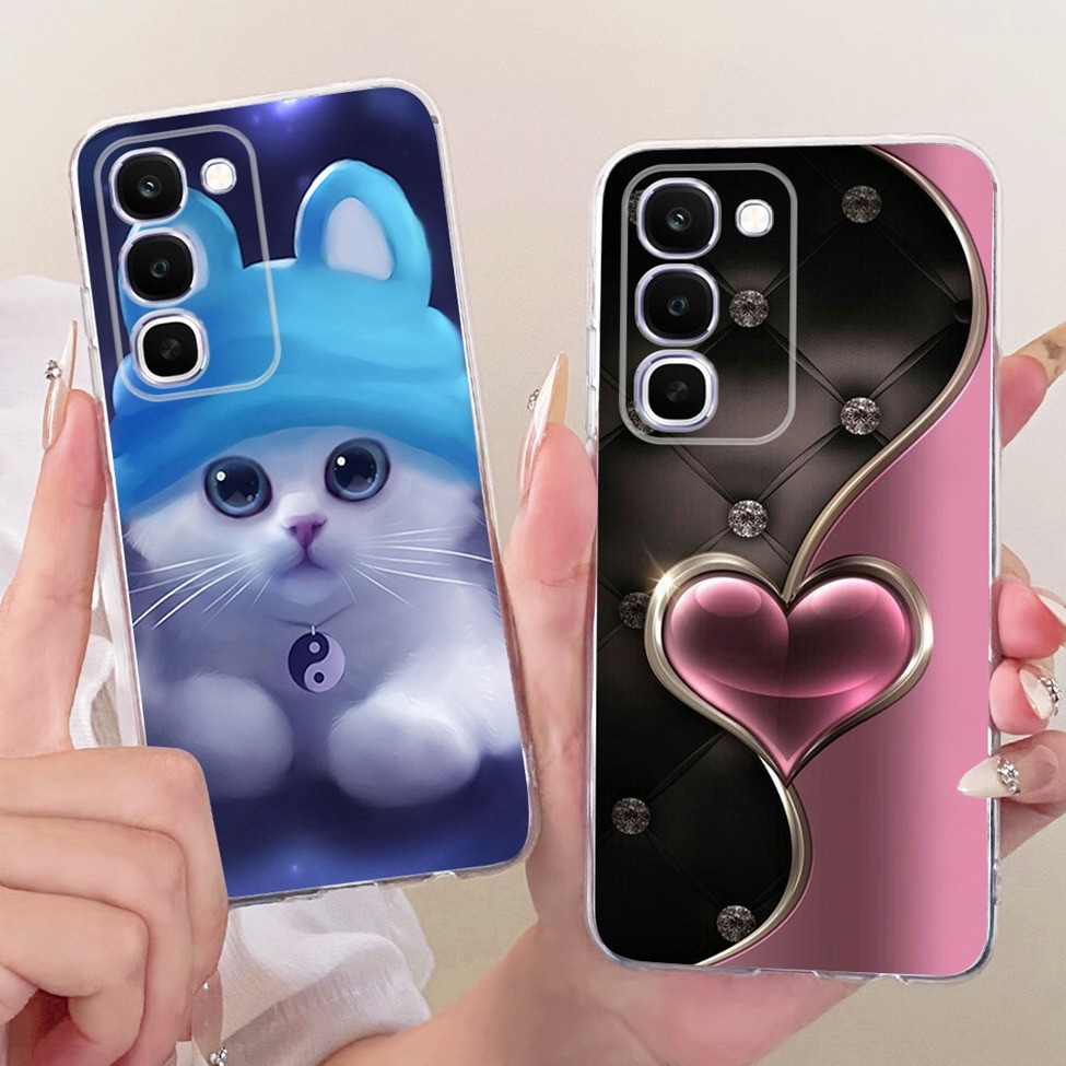 Ốp Điện Thoại Trong Suốt Cho Realme C100 4G Cover Hoạt Hình Dễ Thương Thời Trang Bướm Ngộ nghĩnh Thoáng Mát Sơn Funda