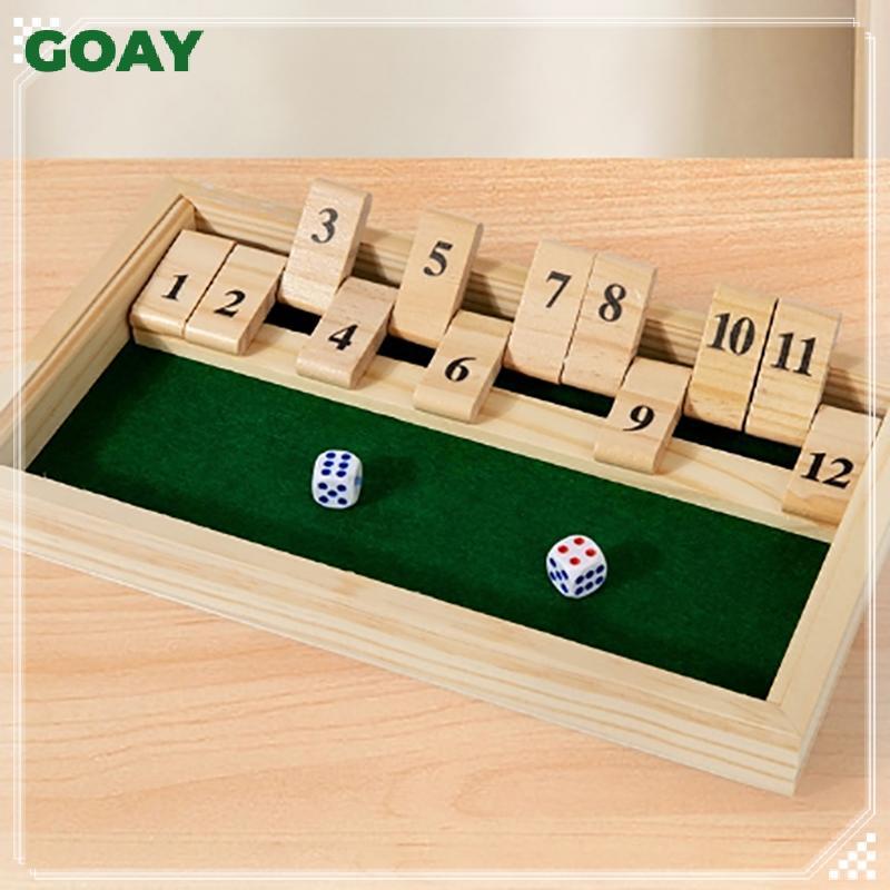 GOAY 1 Bộ Gỗ Vạt & Dices Trò Chơi Người Chơi Đơn Quán Rượu Thanh Đồ Dùng Dự Tiệc Đóng Hộp Chuột Board Game Dành Cho Trẻ Em Và Người Lớn VN