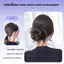 AqToCna 1 Phần Mở Rộng Đuôi Ngựa Thấp Bun Tóc Tóc Giả Hoa Bud Tổng Hợp Tóc Giả Có Móng Vuốt Kẹp Dành Cho Nữ Lộn Xộn Xoăn Chignon Bun AqToCna