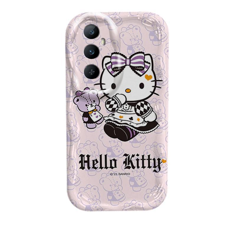 Vỏ Silicon Hoạt Hình Cho Realme C65 Bảo Vệ 3D Vỏ Điện Thoại Mềm TPU Kitty Sinh Viên Chống Sốc Ốp Lưng