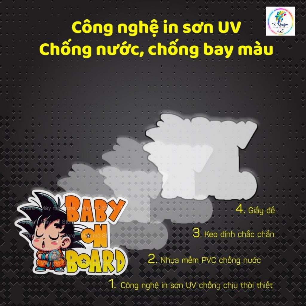"Tem Dán Xe 'Songuku Baby In Car' - Decal Ô Tô Chống Nước Dành Cho Gia Đình Có Trẻ Nhỏ - Mày Mò Store"