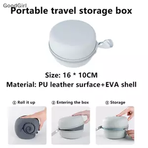 Túi đựng gối U Type Ne Túi đựng gối xốp nhớ Hộp gối cổ tử cung Vỏ gối du lịch Cắm trại có thể gập lại Túi đựng EVA VN