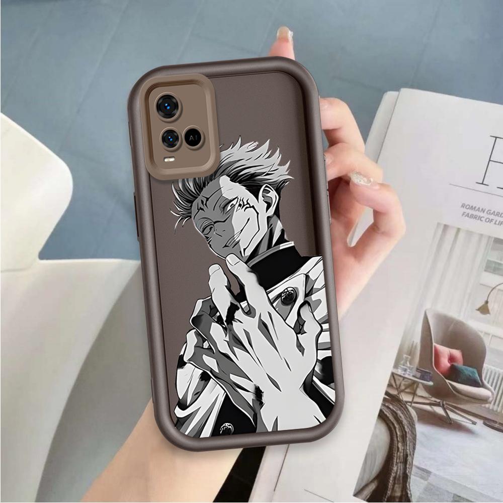 Ốp Lưng Cho VIVO Y33S Y33T Y21 Y21A Y21T Y21S T1X 4G Hoạt Hình Silicon Phụ Kiện Vỏ Điện Thoại Mềm TPU Jujutsu Kaisen Cool Boy Angel Eye Ốp Lưng Chống Sốc