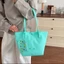 Túi Tote PYCOU, Túi Xách Trong Suốt Chống Thấm Nước Màu Thạch, Túi Đeo Vai Đi Biển Màu Trơn Dung Tích Lớn PVC