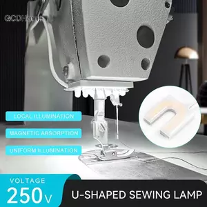 GCDHome Máy May Ánh Sáng Hình Chữ U Đèn Chiếu Sáng Công Nghiệp Từ Tính Làm Việc Cho Máy Khoan Máy Bấm Bàn Làm Việc EU / Mỹ Cắm HOT