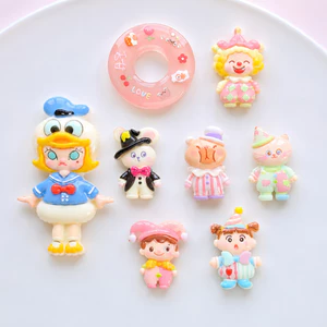 Set Charm Gánh Xiếc Kẹo Ngọt Pastel Vịt Bé Gấu Phù Thủy Mèo Candy Siêu Cute Gắn Dép ✨🎪🍬