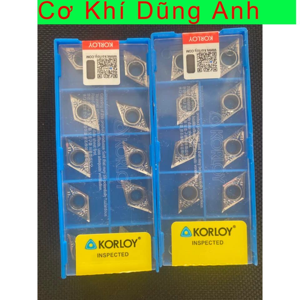 Chíp tiện nhôm D11 (DCGT11T304-AK) KORLOY HÀN QUỐC chuyên tiện nhôm nhựa gỗ