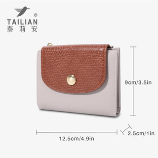 Vintage Retro Phong Cách Tối Giản Ví Nữ Da PU Dung Tích Lớn Đa Năng Có Thể Gập Lại Tiền Xu