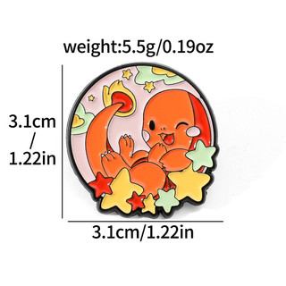 5 Cái / bộ Dễ Thương Sáng Tạo Pokemon Psyduck Kim Loại Trâm Pin Cho Ba Lô Quần Áo
