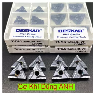 Chip tiện T16 hạt nặng xẻ rãnh DESKER tiện thép inox rất ngon