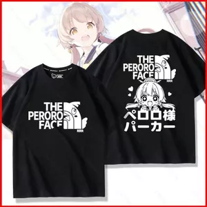 YB1 Xanh Lưu Trữ Hoạt Hình Ajitani Hifumi Perorodzilla Cosplay Vải 3D Mùa Hè Áo Thun Anime Tay Ngắn Top BY1