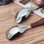 Thìa Inox Có Giả Hạt Gỗ Tay Cầm Nhà Bếp Bộ Đồ Ăn Bộ Đồ Ăn Bữa Tối Món Tráng Miệng Cơm Thìa Canh Tiện Ích MỚI