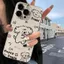 Ốp lưng trong suốt cặp đôi mèo chó trái tim cho iPhone 11/12/13/14/15/16/17 Pro Max