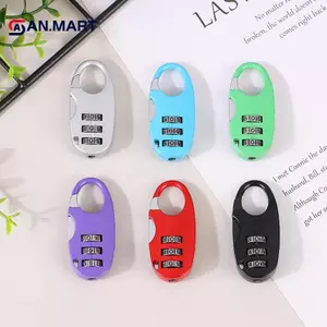 AN.MART 3 Chữ Số Mật Khẩu Lo Ký Túc Xá Tủ Lo Bapa Dây Kéo Lo Hành Lý Padlo Di Động Mã Lo VN