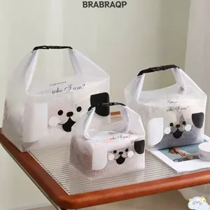 Túi xách di động BRABRAA, Túi lưu trữ dung tích lớn chống nước, Túi đựng đồ vệ sinh ngoài trời có dây rút khô và ướt