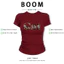 BOOM Áo Baby Tee Nữ Cotton Ôm Body-Áo Thun Ngắn Tay Y2K In Hình PhongCách Mùa Hè, Cổ Tròn Hàng Đầucách hàn quốc phong014