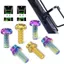 PYCOU 2 Vít cố định xe đạp, Vít giữ nước titan M5x12mm, Chất lượng cao Nhiều màu có đệm Bình nước xe đạp Bu lông lồng Giá đỡ máy bơm không khí