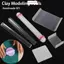 Con lăn đất sét ITRUMPET, Máy ép đất sét tự làm thủ công, Dụng cụ mô hình đất sét tấm Acrylic bền bỉ Máy chà xát