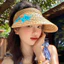 Ngôi Sao Mũ Rơm Mùa Hè Bờ Biển Ngày Lễ Phong Cách Mũ Rơm Nữ Vành Lớn Che Nắng Chống Nắng Băng Đô Chống Nắng Mũ Chống Nắng