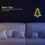 Đèn LED neon ROLY, USB hoặc chạy bằng pin 5V Đèn neon, Đèn LED neon cây thông Noel hiện đại Trang trí tường