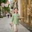 bộ lửng hè cho bé gái hàn quốc cao cấp 12-22kg, set quần legging áo chùm mông bé gái berie