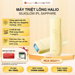 Máy Triệt Lông Halio SilkGlow IPL Sapphire Cooling Hair Removal Device, 7xung/1s |BH 24 Tháng