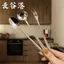Thép không gỉ 304 Nĩa Trái Cây Tay Cầm Dài Thìa Đá Khuấy Thìa Món Tráng Miệng Thìa Nĩa Người Ảnh Hưởng Đặt Ra Ăn Tối Thìa Nhỏ 26.6.3